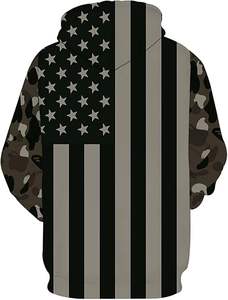 Sudadera con capucha bordada desgastada Tallas grandes Sudadera con capucha algodón rhinestone Peso pesado Venta al por mayor Oversize Streetwear Sudaderas con capucha para hombres - Product Image 2