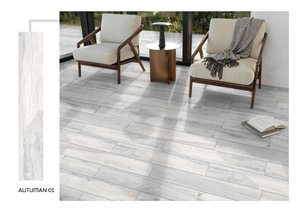 Carrelage de sol antidérapant 200x1200 Carrelage de grain de bois entièrement en céramique Finition mate pour sol ou mur - Product Image 6