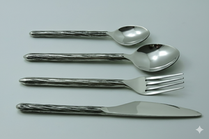 Ventes chaudes, couverts en acier inoxydable écologiques de luxe plaqués or pour la maison, les hôtels, les restaurants, compatibles lave-vaisselle - Product Image 6