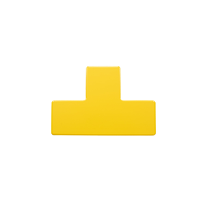 LongLife HD - Marcatura del Pavimento T-Piece, autoadesivo 50mm, Giallo, 20 pz / Confezione.- LGHD-50-T-04 - Product Image 1