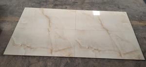 Decoración de lujo 600x1200mm baldosas de porcelana de alto brillo pulido Aesenia Onyx Beige con textura de aspecto de mármol para paredes - Product Image 6