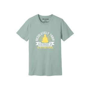 100% camiseta informal de algodón para mujer 3D Buddha Themes Logo Print 12 opciones de color 160-180 Heavy GSM transpirable diseño personalizable - Product Image 6