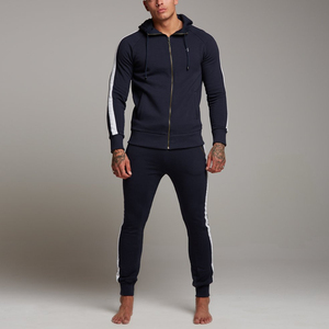 Sweat-shirts à capuche d'entraînement de gymnastique pour hommes Survêtement à séchage rapide à manches longues Logo brodé Sweats à capuche d'entraînement teints en couleur unie - Product Image 3