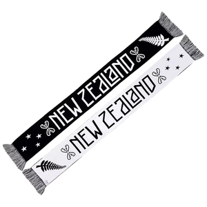 Venta al por mayor de bufanda deportiva de alta calidad de diseño personalizado Jacquard acrílico de punto Deportes Fútbol ventilador bufanda de fútbol con flecos borla - Product Image 2