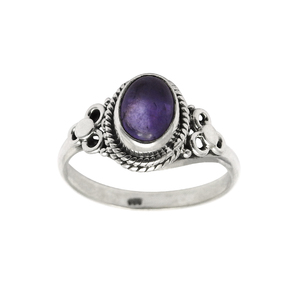 แหวนอเมทิสต์รูปไข่เงินสเตอริ925แฟชันสินค้าออกใหม่เครื่องประดับแฮนด์เมดเครื่องประดับสุดหรู - Product Image 1