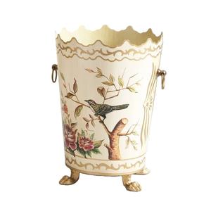 Best Arrival Premium Quality <b>Large</b> Size round Shape Metal Iron Trash <b>Bin</b> Home Decorative Customized Size Shape Colour - Product Image 2