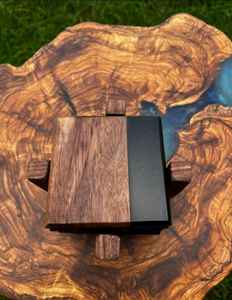 Eco-Friendly Walnuts Decorative Wood Coasters Set 4-Piece <b>Coffee</b> Cup Mats & <b>Pads</b> for Home & Hotel Use - Product Image 1