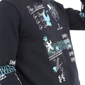 Qualité supérieure 100% coton pull nouveau Design haute vente Cool graphique sweat respirant haut à la mode brodé hiver - Product Image 6