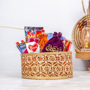 Attractive Unique Style Natural Bamboo Woven Colorful <b>Gifts</b> Basket <b>Small</b> Bamboo <b>Box</b> for <b>Gift</b> Giveaways Handmade From Vietnam - Product Image 3