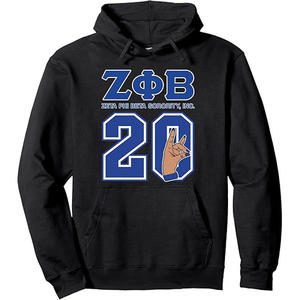 เสื้อมีฮู้ดปักโลโก้ชมรม Zeta phi Beta - Product Image 1