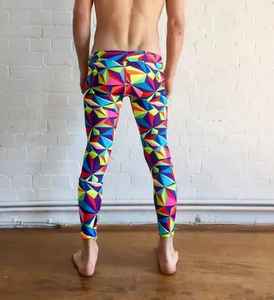 Leggings de sport fitness longs pour hommes, vente en gros de tissu tricoté sans couture à compression, fermeture élastique en coton et spandex, entraînement - Product Image 5