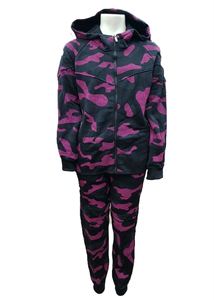 NOUVEAU ENFANTS FILLES CAMO SURVÊTEMENT À CAPUCHE HAUT À CAPUCHE ET BAS DE JOGGING ROSE CAMOUFLAGE BODY COITS PISTES - Product Image 4