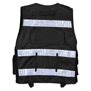 2024 personalizado mejor diseño de alta visibilidad cremallera frontal chaleco de seguridad reflectante medio transpirable chalecos de seguridad para hombres - Product Image 3