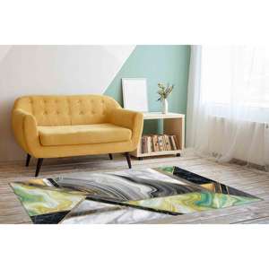 Tapis en marbre vert, tapis décoratif, tapis en marbre, tapis modernes, tapis de luxe, tapis en velours - Product Image 2