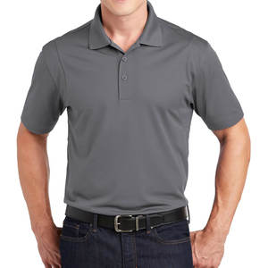 100% polyester vente en gros conception personnalisée sublimation imprimé hommes polo à manches courtes gris - Product Image 1