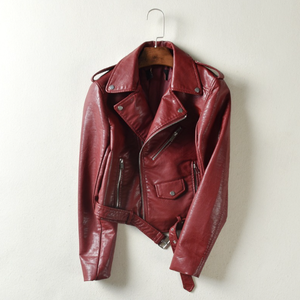 Chaqueta de Motociclista de Moda para Mujer Otoño Invierno, Chaqueta Bomber Tejida Impermeable y Cortavientos con Cremallera Floral - Product Image 5