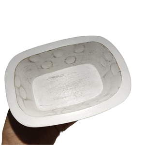 Personalizado granja moderna de lujo blanco antiguo multiusos último diseño hecho a mano decoración del hogar Mini cuenco de madera tarros de velas indio - Product Image 2