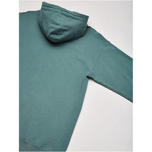 Fábrica de moda Diseño original 100% Algodón Hombros caídos Color puro Hombres Sudaderas con capucha de gran tamaño básicas - Product Image 4