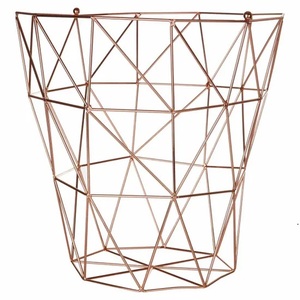 Cesta de almacenamiento de alambre de metal estándar de acero inoxidable con asa Tamaño personalizado Cantidad a granel para almacenamiento en el hogar. - Product Image 3