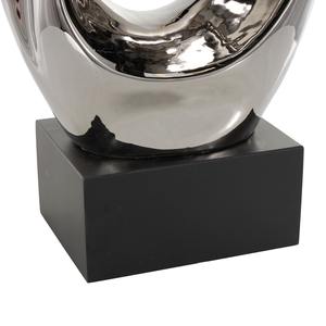 Elegant Silver Metal Table <b>Object</b> Modern <b>Decorative</b> Sculpture Adds Sleek Artistic Flair And Contemporary Charm - Product Image 4
