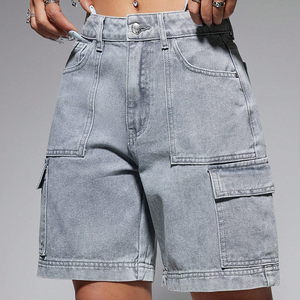 Shorts de Mezclilla de Cintura Alta para Mujer, Talla Grande, Moda Nueva, Casual, Slim, Lavados, Sexys, Shorts de Mezclilla de Verano para Mujer - Product Image 1