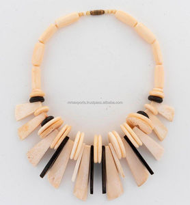 Collier à pampilles en os et en résine artisanal Bijoux élégants pour la collection de bijoux pour femmes au prix de gros par M R S EXPORTS - Product Image 3