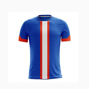 Camiseta de Fútbol Personalizada por Sublimación para Hombre, Blanca y Negra, Cuello Redondo, Manga Corta, Transpirable, Antibacteriana, Ligera y Deportiva - Product Image 6