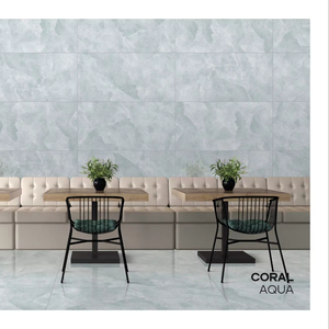 AZULEJOS PORCELANA ACRISTALADOS 600X1200MM CORAL AQUA - Product Image 1