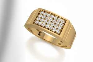Anillo de Clúster Apex de Diamantes y Oro de 14K de Clase Maestra para Hombre - Product Image 3