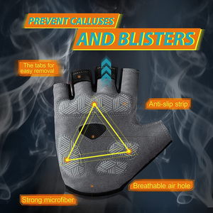 Guantes de entrenamiento de levantamiento de pesas con protección de Palma Guantes de culturismo y gimnasio OEM para levantamiento de pesas Proveedor de ropa deportiva duradera - Product Image 6