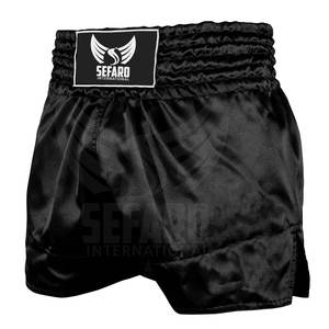 Pantalones cortos de Muay Thai para hombre con cintura elástica y ajuste holgado, pantalones cortos de Muay Thai para hombre de talla grande personalizados para adultos - Product Image 1