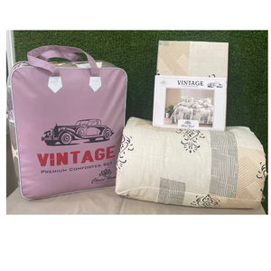 Exclusivo Juego de Ropa de Cama de Algodón Puro Tamaño Queen con Juego de Edredón Estampado para Dormitorio, Hotel y Juego de Ropa de Cama para Exteriores - Product Image 1