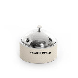 Chauffe-plat en métal de qualité supérieure, finition cuir, fait main, design classique et élégant, nouveau modèle - Product Image 1