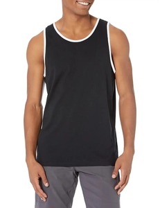 Camisetas sin Mangas Personalizadas al por Mayor, 100% Algodón, de Alta Calidad, Estilo Urbano, Ajustadas, Acanaladas, para Hombre, Gimnasio, Entrenamiento - Product Image 1