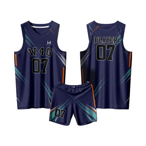 ชุดยูนิฟอร์มบาสเก็ตบอลชายแบบกำหนดเองได้ แขนกุด คอวี กางเกงขาสั้นมีเชือกผูก ผลิตจากโพลีเอสเตอร์ 100% ระบายเหงื่อ แห้งเร็ว ไม่มีขั้นต่ำในการสั่งซื้อ - Product Image 1