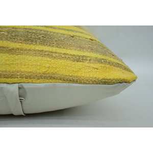 Coussin Ikat en laine à rayures subtiles 16x16 pouces Accent décoratif tissé pour canapé Portable Vintage Floral Square Leaves for Christmas - Product Image 4