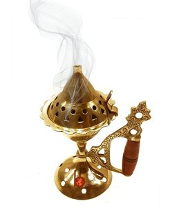 Brûleur de parfum en laiton de haute qualité, imprimé UV, sculpté, multifonctionnel, encensoir pour odeurs religieuses, occasions de mariage, AALIYAN IMPEX - Product Image 5