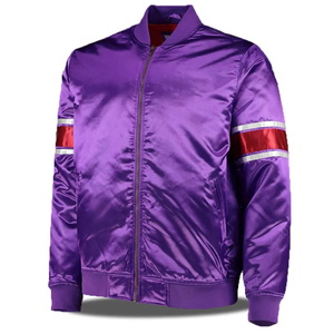 High Quality Casual Custom Long Sleeve Satin Embroidered <b>Baseball</b> Varsity <b>Jacket</b> <b>for</b> <b>Men</b> - Product Image 1