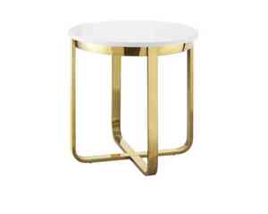 Promotion en gros de table d'appoint de dessus de marbre de cadre rond moderne en métal pour la maison meubles pour l'usage de salon - Product Image 5