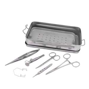 Ensemble de micro-chirurgie Astrin, 6 pièces, acier inoxydable allemand, instruments dentaires manuels, boîte d'instruments, certifié MOL, CE - Product Image 1