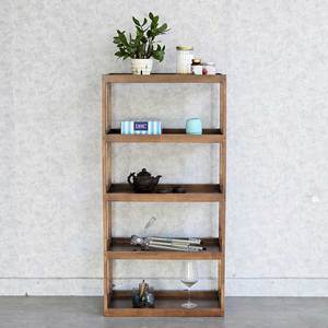 Étagère de rangement de cuisine en bois de caoutchouc à 5 niveaux KB68046 60x35x120cm - Product Image 6