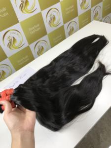 Haute qualité 100% Vietnam non transformés vierges Remy Extensions de cheveux humains 75cm couleur naturelle extrémité épaisse cuticule alignée naturel - Product Image 4