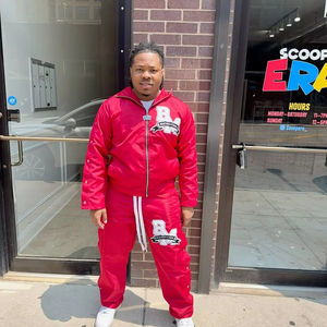 Short imperméable en nylon ensemble coupe-vent deux pièces survêtement en polyester survêtement à séchage rapide survêtement homme en nylon uni en polyester - Product Image 1