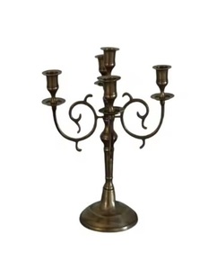 Fancy Metal <b>Candelabra</b> Wedding Centerpieces <b>Black</b> Candle Stand - Product Image 3