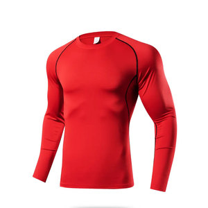 Chemises de compression athlétiques pour hommes pour Gym Fitness Casual Running Workout Training Personnalisé Plus Size Chemises pour hommes - Product Image 1