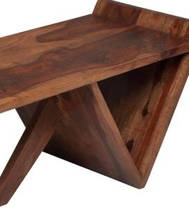 Table basse en bois pour salon Table basse unique en bois massif de Sesham marron - Product Image 6