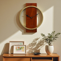 Jam Dinding Kayu Mewah Buatan Tangan Terlaris untuk Tampilan Interior yang Elegan Tersedia dengan Harga Langsung dari Pabrik
