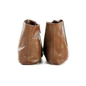 High Quality Men's Leather Anti-Slip Woven Zipper High Ankle Socks for Winter Thermal Wear at Best Prices - Product Image 3