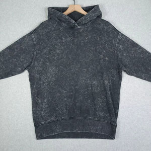 OEM Acid Washed <b>Vintage</b> Wash Sun Faded Blank Hoodie Custom Printing Distressed Heavyweight Cotton Hooded <b>Sweatshirts</b> For Men - Product Image 4