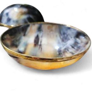 Cuenco para servir de cuerno de búfalo hecho a mano, Ideal para ensaladas, Decoración de mesa de comedor, cuenco para cuerno de uso de boda - Product Image 2